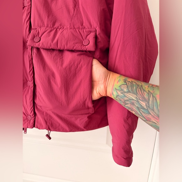 Free People Packable Raspberry Oversized Puffer Jacket - Picture 7 of 9